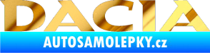 Samolepka Dacia 001 chrom fólie zlatá zrcadlová