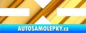 Samolepka Dacia 004 chrom fólie zlatá zrcadlová