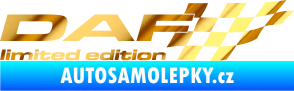 Samolepka DAF limited edition pravá chrom fólie zlatá zrcadlová