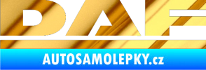 Samolepka DAF chrom fólie zlatá zrcadlová