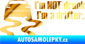 Samolepka Drifter 002 chrom fólie zlatá zrcadlová