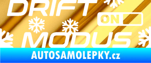Samolepka Drit mód sníh chrom fólie zlatá zrcadlová