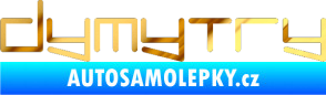 Samolepka Dymytry 002 chrom fólie zlatá zrcadlová