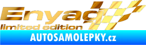 Samolepka Enyaq limited edition pravá chrom fólie zlatá zrcadlová