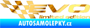 Samolepka Evo limited edition levá chrom fólie zlatá zrcadlová
