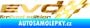 Samolepka Evo limited edition pravá chrom fólie zlatá zrcadlová