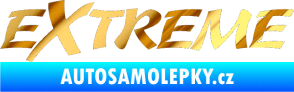 Samolepka Extreme 003 chrom fólie zlatá zrcadlová
