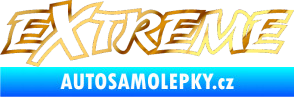 Samolepka Extreme 004 chrom fólie zlatá zrcadlová