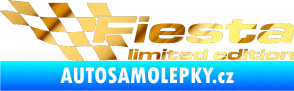 Samolepka Fiesta limited edition levá chrom fólie zlatá zrcadlová