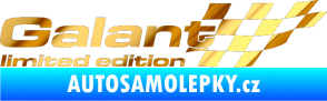 Samolepka Galant limited edition pravá chrom fólie zlatá zrcadlová