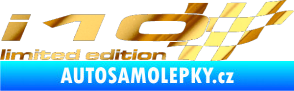 Samolepka i10 limited edition pravá chrom fólie zlatá zrcadlová