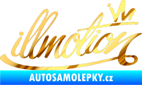 Samolepka Illmotion chrom fólie zlatá zrcadlová