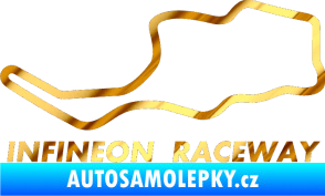 Samolepka Okruh Infineon Raceway chrom fólie zlatá zrcadlová