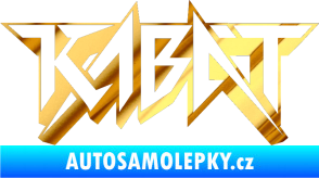 Samolepka Kabát 002 chrom fólie zlatá zrcadlová