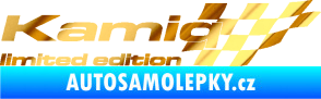 Samolepka Kamiq limited edition pravá chrom fólie zlatá zrcadlová