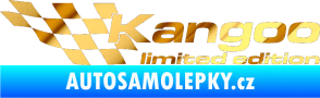 Samolepka Kangoo limited edition levá chrom fólie zlatá zrcadlová