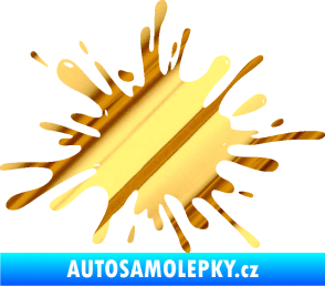 Samolepka Kaňka 002 levá chrom fólie zlatá zrcadlová