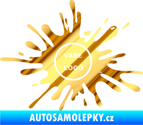 Samolepka Kaňka 003 znak chrom fólie zlatá zrcadlová