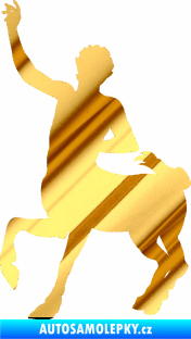 Samolepka Kentaur 001 levá chrom fólie zlatá zrcadlová