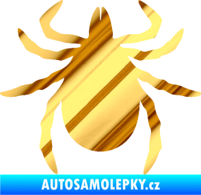 Samolepka Klíště 001 chrom fólie zlatá zrcadlová