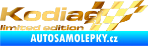 Samolepka Kodiaq limited edition pravá chrom fólie zlatá zrcadlová