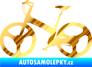 Samolepka Kolo 002 levá chrom fólie zlatá zrcadlová