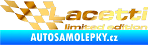 Samolepka Lacetti limited edition levá chrom fólie zlatá zrcadlová