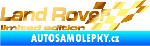 Samolepka Land Rover limited edition pravá chrom fólie zlatá zrcadlová