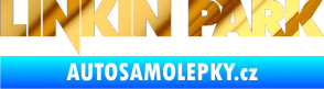 Samolepka Linkin Park 002 chrom fólie zlatá zrcadlová
