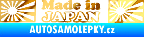 Samolepka Made in Japan 002 chrom fólie zlatá zrcadlová