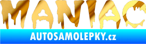 Samolepka Maniac 001 chrom fólie zlatá zrcadlová