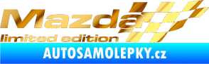 Samolepka Mazda limited edition pravá chrom fólie zlatá zrcadlová