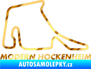 Samolepka Okruh Modern Hockenheim chrom fólie zlatá zrcadlová