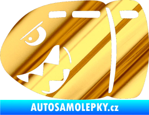Samolepka Náboj 002 levá chrom fólie zlatá zrcadlová
