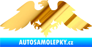 Samolepka Orlice 002 levá chrom fólie zlatá zrcadlová