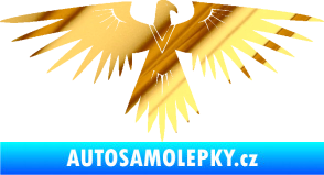 Samolepka Orlice 006 pravá chrom fólie zlatá zrcadlová