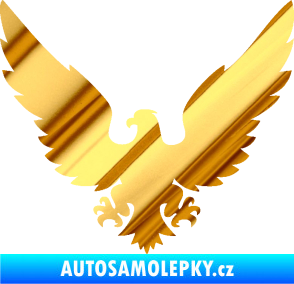 Samolepka Orlice 008 levá chrom fólie zlatá zrcadlová