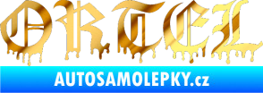 Samolepka Ortel chrom fólie zlatá zrcadlová