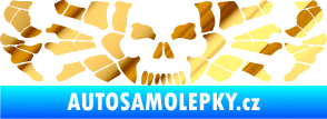 Samolepka Pavouk 017 smrťák chrom fólie zlatá zrcadlová