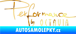 Samolepka Performance by Octavia chrom fólie zlatá zrcadlová
