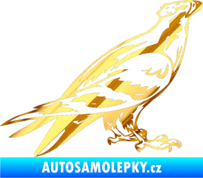 Samolepka Predators 006 pravá chrom fólie zlatá zrcadlová