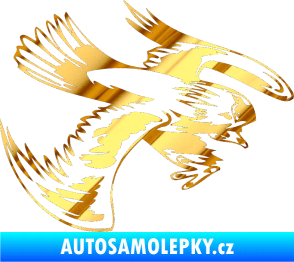 Samolepka Predators 016 pravá chrom fólie zlatá zrcadlová