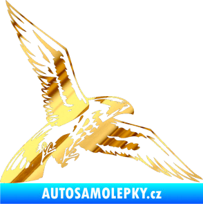 Samolepka Predators 026 pravá chrom fólie zlatá zrcadlová