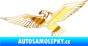 Samolepka Predators 028 levá sup chrom fólie zlatá zrcadlová
