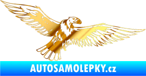 Samolepka Predators 028 pravá sup chrom fólie zlatá zrcadlová