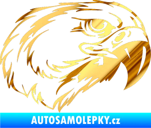 Samolepka Predators 031 pravá chrom fólie zlatá zrcadlová