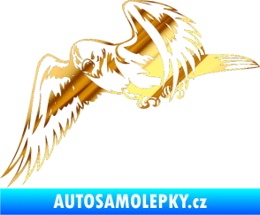 Samolepka Predators 036 levá chrom fólie zlatá zrcadlová