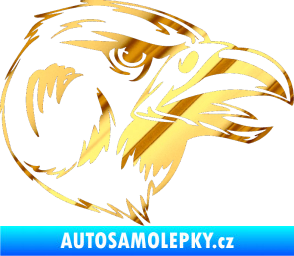 Samolepka Predators 037 pravá chrom fólie zlatá zrcadlová