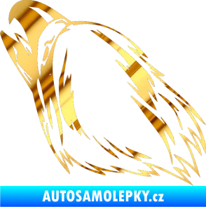 Samolepka Predators 038 levá chrom fólie zlatá zrcadlová