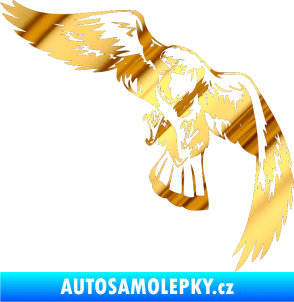 Samolepka Predators 041 levá chrom fólie zlatá zrcadlová